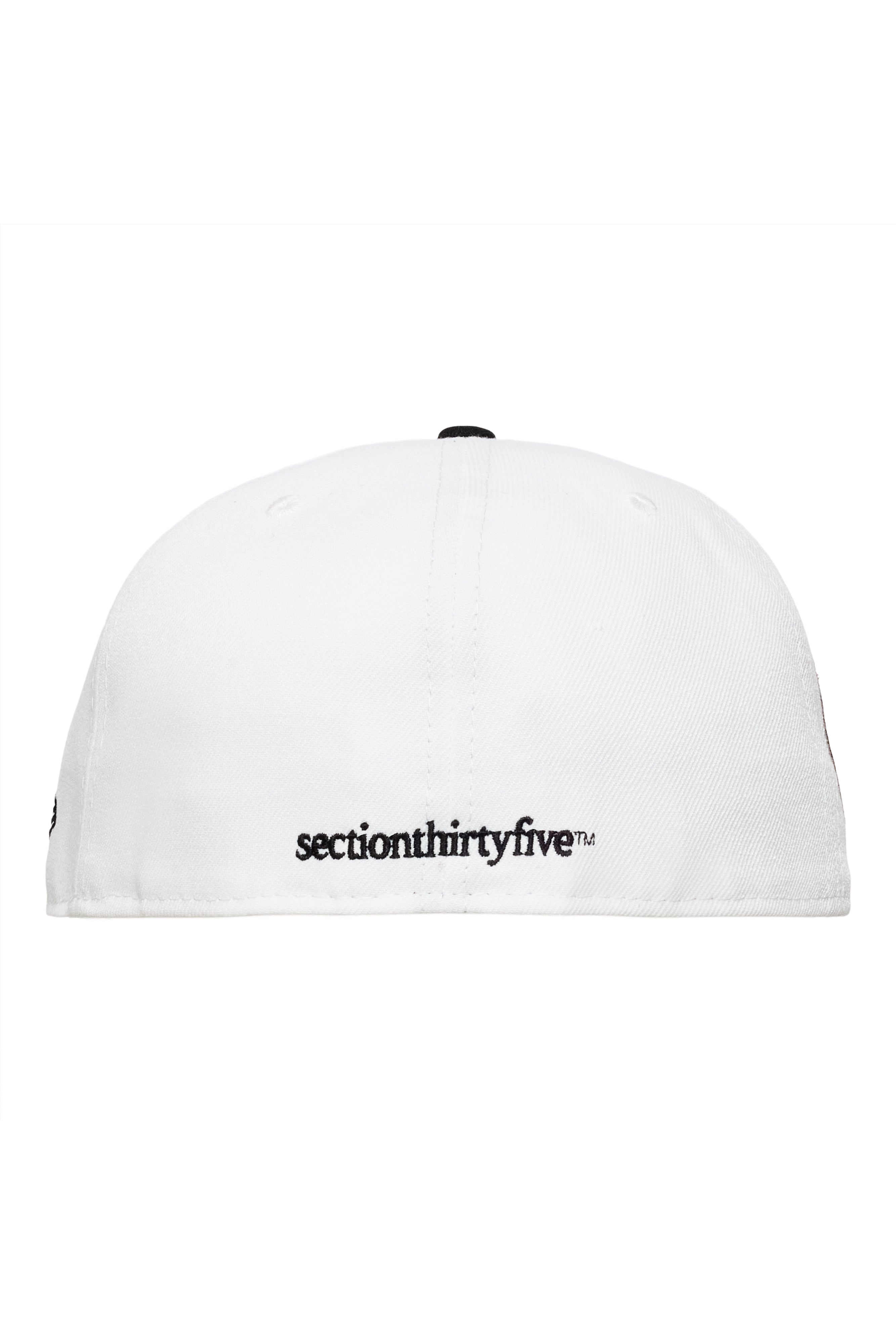 New Era 59FIFTY Talking Feather Side Patch Cap - White/Black