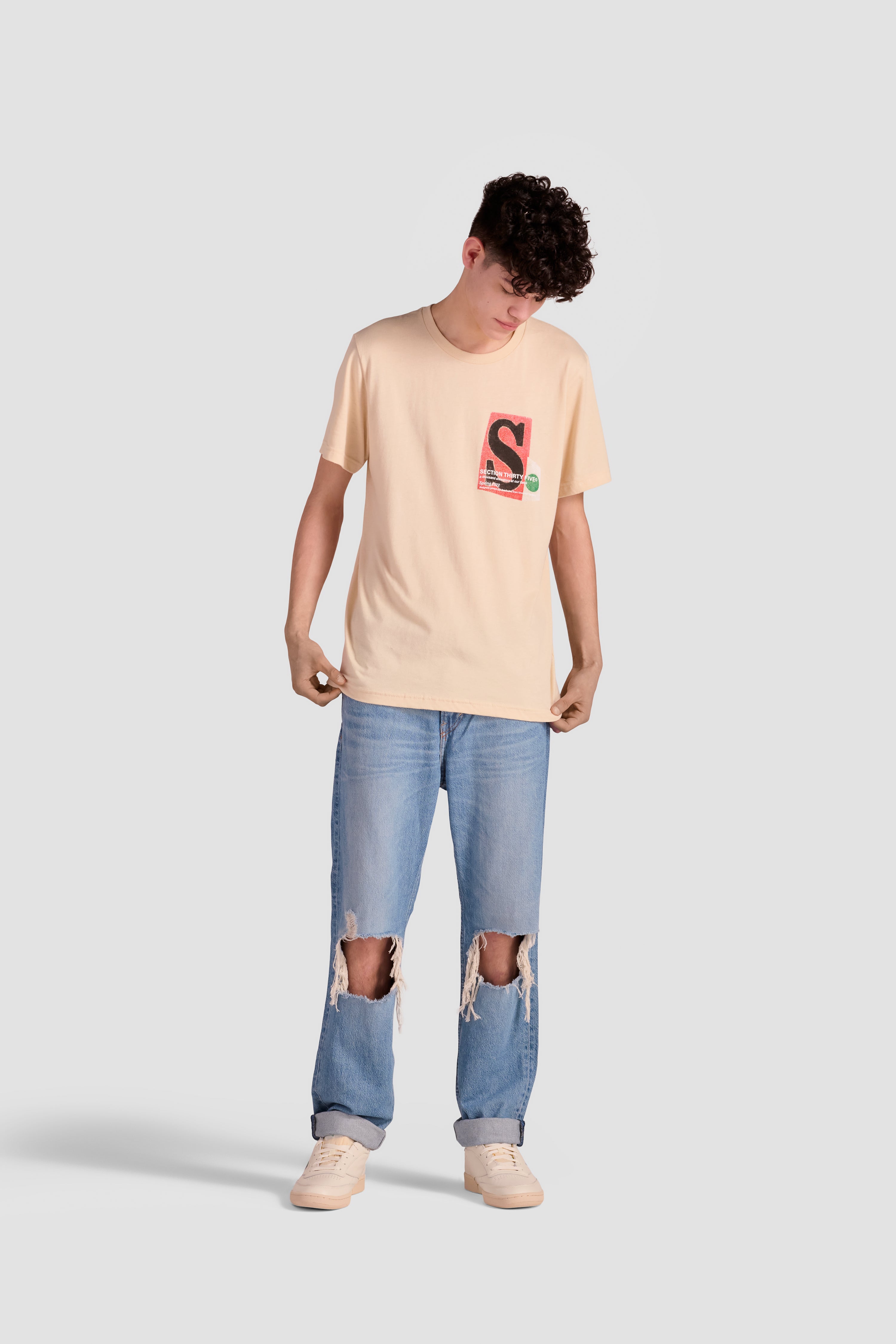 Past/Present Tee - Sand