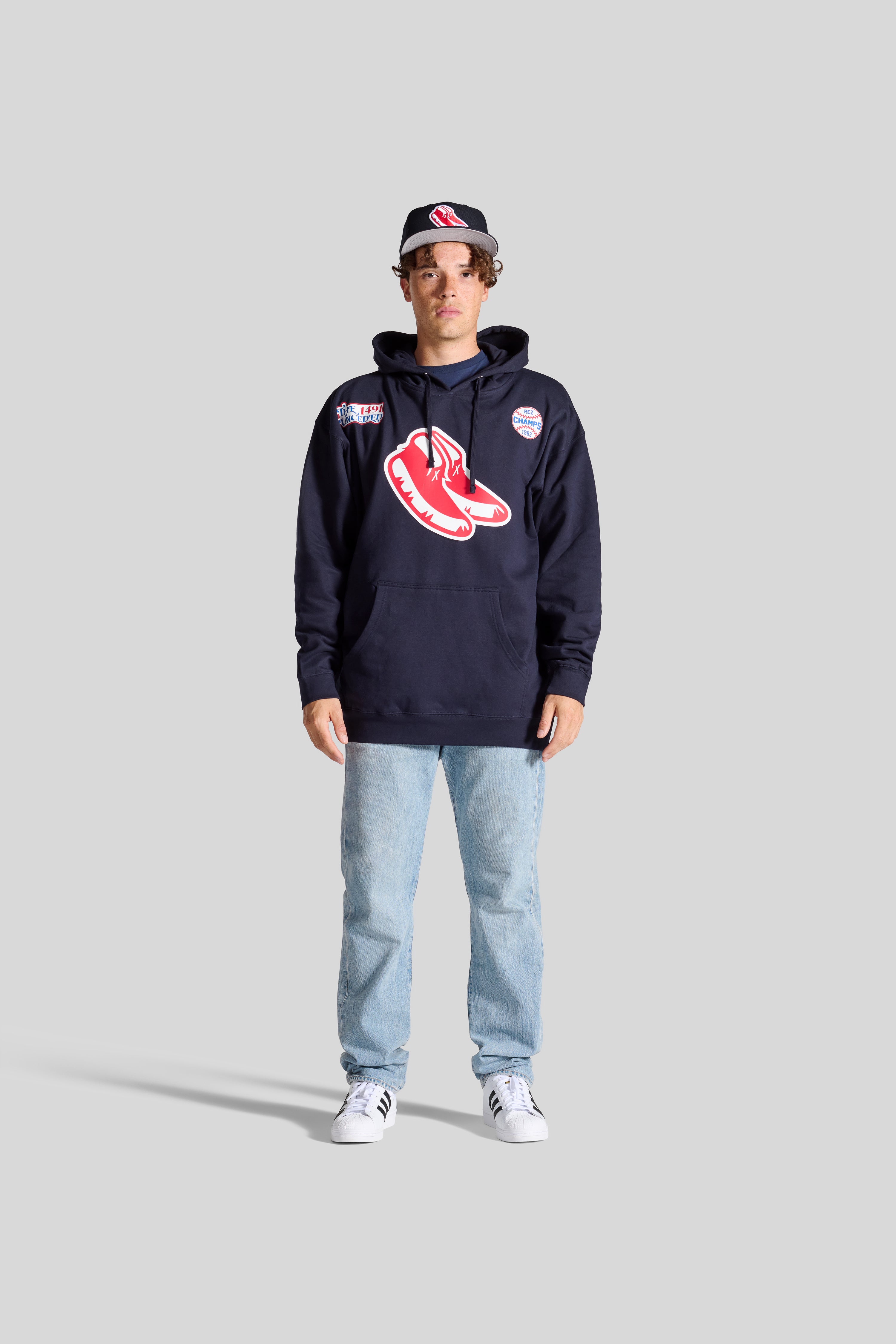 Red Mox Forever Hoodie - Navy